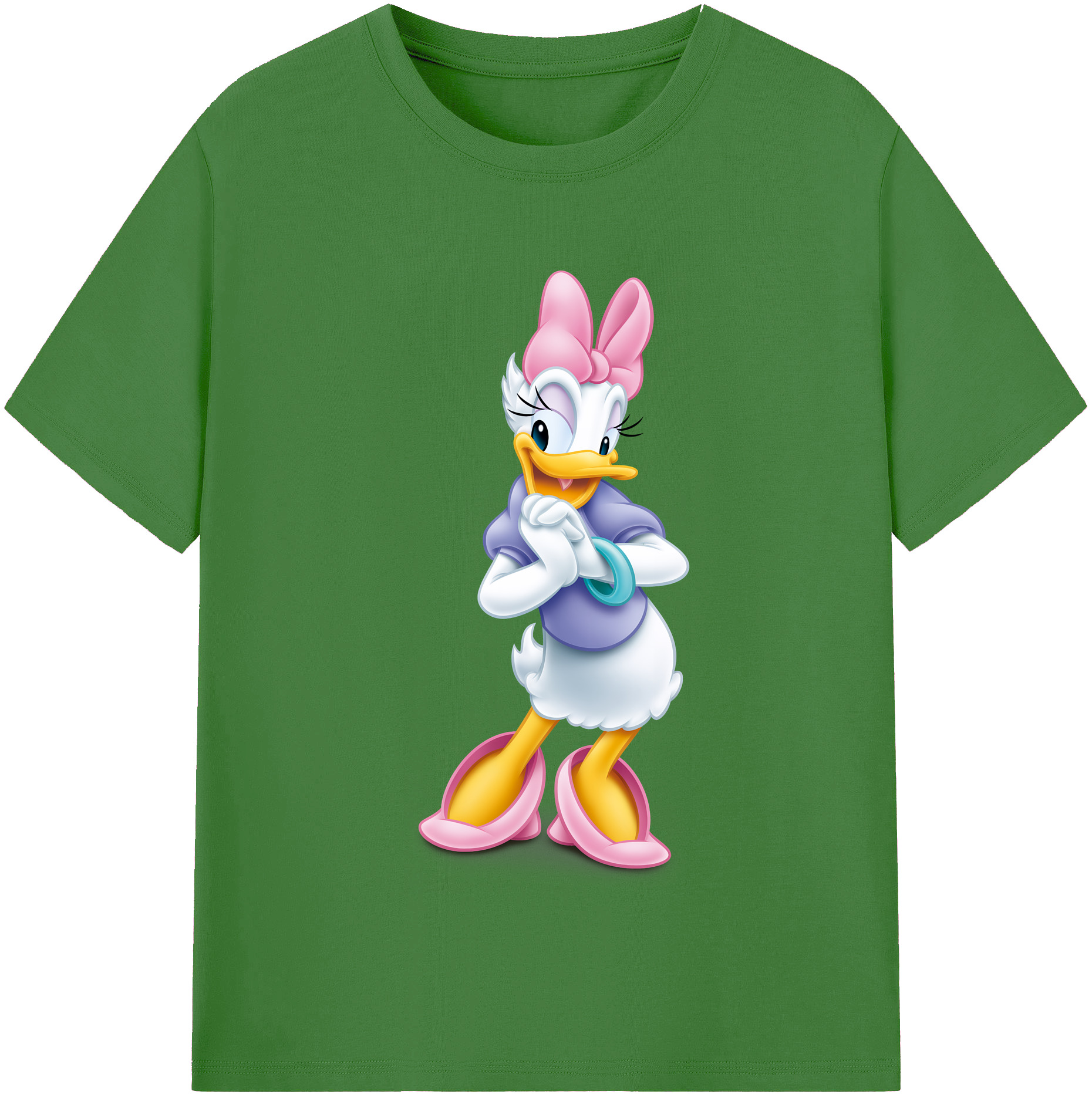 （画像用） ミッキーマウス Mickey Mouse レディースカジュアルプリントTシャツ（綿100％）